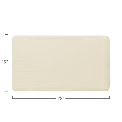 Rubbermaid Commercial Products Safti-Grip Bath Mat, Large, White, Suction-Backed, for Commercial/Residential Use for Home/Hotel/Shower/Bathtub - size: Large