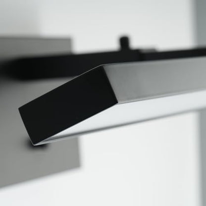 mirrea 24-Inch Matte Black LED Vanity Light Over Medicine Cabinet | Extendable Arm,5CCT, Dimmable, Adjustable light angle,Bath Bar Lighting,Modern