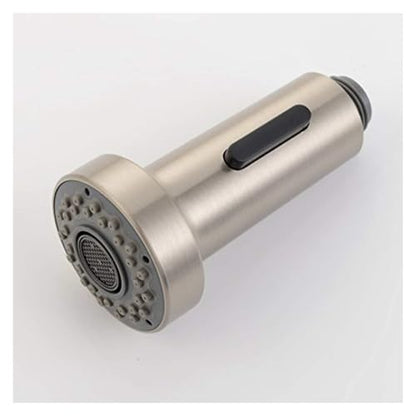 Highly efficient water-saving kitchen sink spray head G1/2 dual-function pull-down nozzle(Brushed) - size: Brushed