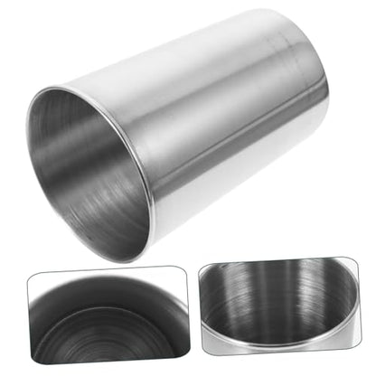 VALICLUD Stainless Steel Bathroom Tumbler Cup Silver Water Tumbler for Beverages Toothbrush Holder Multi Use for Washrooms Parties and More - size: 8.50X6.00X6.00CM