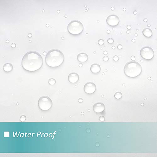 48x72 Stall Size Shower Curtain Liner Frost | 3 Bottom Magnets,8 Rustproof Grommets,Water Proof Heavy Duty PEVA,48W x 72H for Shower Stall Narrow Width - color: Frost, size: 48"W x 72"L (Pack of 1)