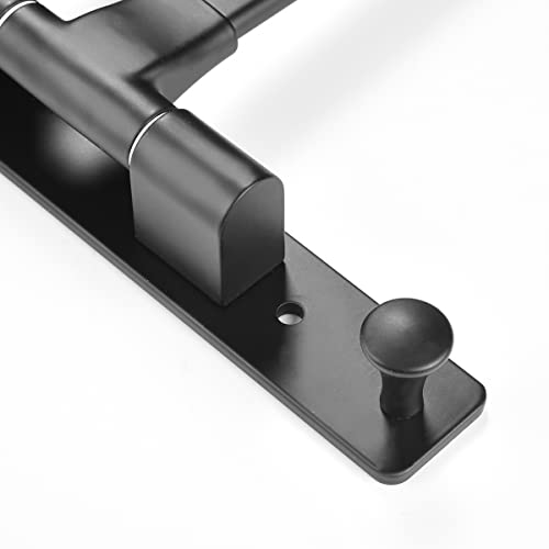 Swivel Hand Towel Bar Bathroom Swing Hanger Towel Rack Holder Matte Black Finish, Wall Mounted, 3-Arm - size: 3-Arm