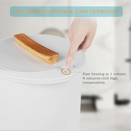 Towel Warmer Bucket for Bathroom - 20L Large Capacity Luxury Towel Warmer with 1-Minute Rapid Heating, 360° Even Heat, Portable Electric Hot Towel Dispenser for Spa, Salon, Home, Estheticians, White