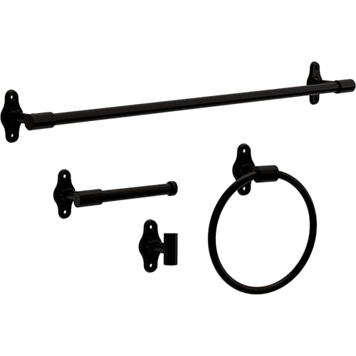 Franklin Brass Calloway (1-Pack) Toilet Paper Holder Matte Black Euro Tissue Roll Holder Single Post Toilet Tissue Holder Wall Bathroom Accessories Bath Organization/Storage CLWY51-MB - color: Matte Black