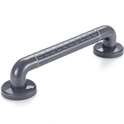 Bathroom Grab Bar, Gray, Non-Slip Textured Grip, 19.7" Length, 2" Height from Wall, Safety Handle for Shower, Toilet, Bath