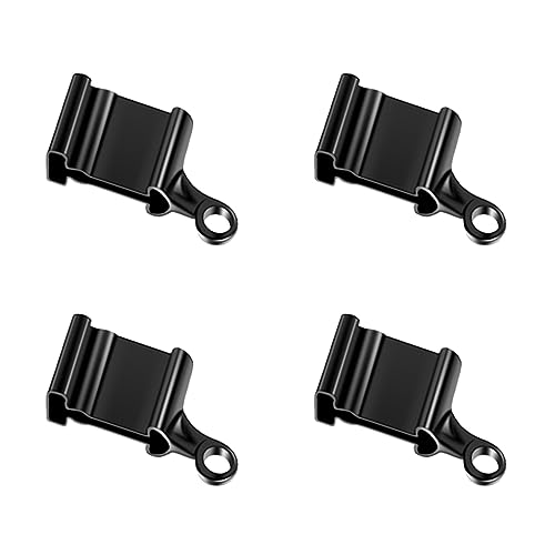 Flexible Bendable Curtain Track End Caps, Set of 4 Curved Siding Ceiling Wall Mount Black Curtain Rail Ends Stops - color: Black, size: 4pcs end caps
