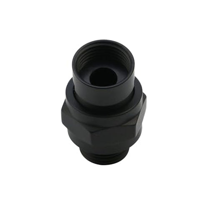 Matte Black Shower Head Swivel Ball 360°Brass Chrome Shower Head Elbow Adapter Adjustable For G1/2 Universal Shower Arm - color: Matte Black