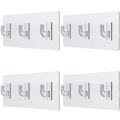 Shower Caddy Adhesive Replacement Stickers for Organizer and Shelf, Bathroom Strips 4 Pack - size: Al Hook 4 Pack