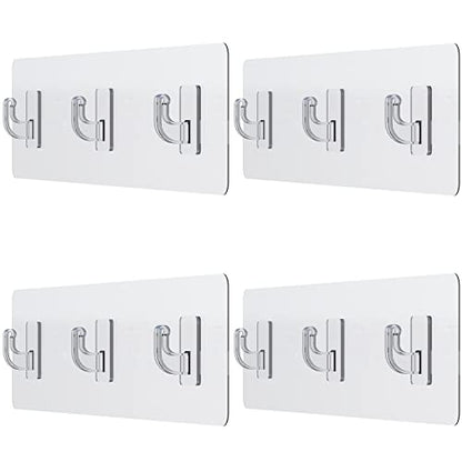 Shower Caddy Adhesive Replacement Stickers for Organizer and Shelf, Bathroom Strips 4 Pack - size: Al Hook 4 Pack