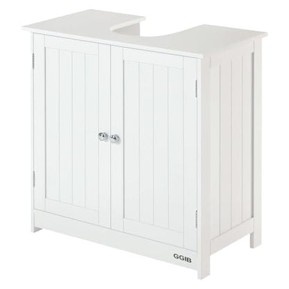 GGIB Under Sink Bathroom Cabinet with 2 Doors and Shelf