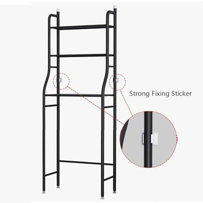 Over The Toilet Storage Shelf 3 Tiers Bathroom Organizer Rack with Paper Holder Not Included(Gold) - color: Gold