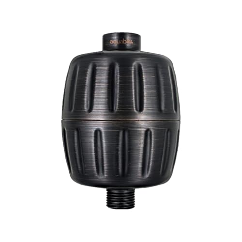 Aquabliss SF500 Daily Essential+ Shower Filter - Oil Rubbed Bronze | Heavy-duty filtration reduces chlorine, sediment & heavy metals. Built for tougher water. Maintains water pressure. - color: Oil Rubbed Bronze