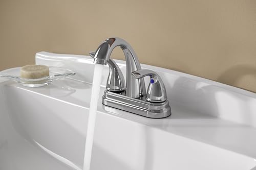 Pfister LG1487000 Pfirst Series 2-Handle 4" Centerset Bathroom Touch on Faucets, 1 Pack, Polished Chrome - color: Polished Chrome