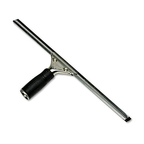 Unger Professional Steel Window and Glass Squeegee with Replacement Rubber, 16 Inch (Pack of 1) - size: 16 Inch (Pack of 1), style: 16" Performance Grip Squeegee