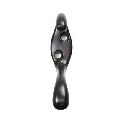 5 Pack Rok Hardware Heavy Duty Dual Home Closet Wall Towel Coat Hook, 3-1/2", Black ROKCH101BLK