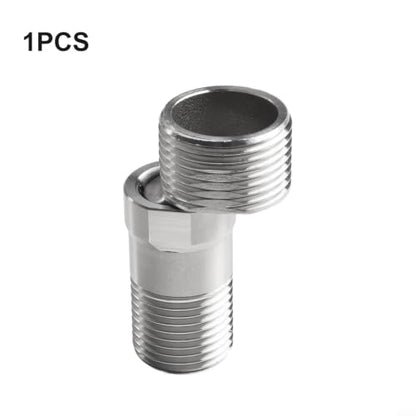 Shower Head Swivel Ball Adapter, Swivel Head Connector, Shower Angle Conversion Component, Fits Fixed, Hand Held & Rain Shower Heads(1PCS) - size: 1PCS