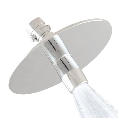 High Sierra® Solid Lead-Free Metal NEW Gen 3 'Reflections with Trickle Valve 1.25 GPM. High Efficiency Ultra Low flow Shower Head & Self-Heating 6” Fogless Mirror In One. Chrome finish - color: Chrome, size: 1.25 GPM