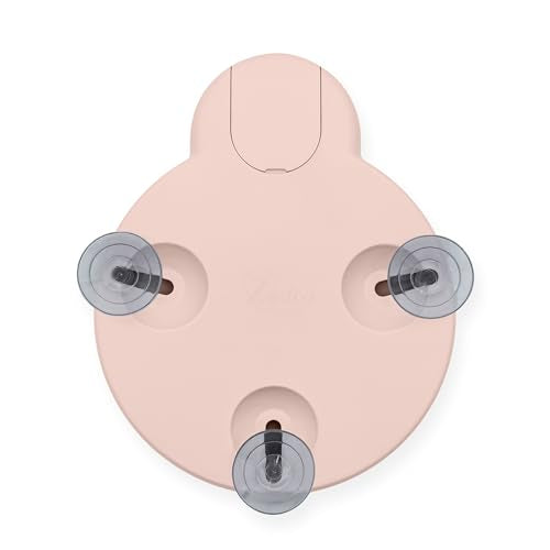 Zadro Magnification Lighted Compact Mirror with LED Light & Retractable Suction Cups – Travel Makeup Mirror, Cool White 6400K Lighting, Battery Operated, Made in USA (Sepia Rose, 10X | 4.3"L x 3.5"W) - color: Sepia Rose