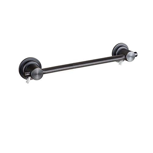 JiePai 16 Inch Suction Cup Towel Bar,Towel Racks for Bathroom,Bronze | Oil Rubbed Bronze,Vacuum Suction,No Drill,Removable,Heavy Duty Wall Mount ,For Smooth Surfaces,for Bathroom & Kitchen - color: Oil Rubbed Bronze, size: 16inch