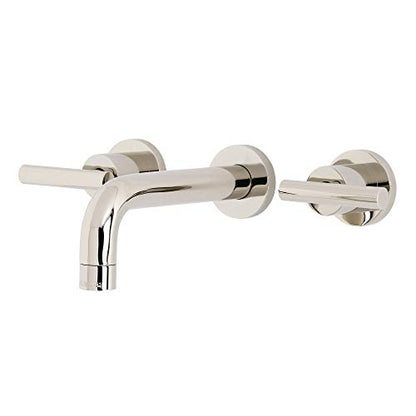 Kingston KS8126CML Wall Mount Bathroom Faucet, Polished Nickel - color: Polished Nickel