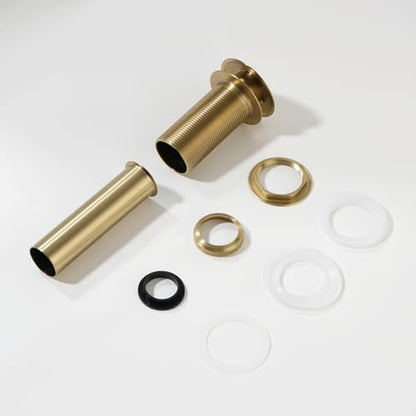 Pop-up Bathroom Sink Drain Stopper Without Overflow for Vessel Sink Lavotory Vanity, D01 (Brushed Gold) - color: Brushed Gold