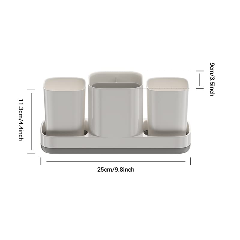 Toothbrush Holder for Bathroom,Bathroom Toothbrush Holder Set,Kids Toothbrush Holder with 2 Cups,Toothbrush Holder Travel,Electric Toothbrush Holder for Bathroom