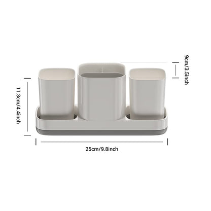Toothbrush Holder for Bathroom,Bathroom Toothbrush Holder Set,Kids Toothbrush Holder with 2 Cups,Toothbrush Holder Travel,Electric Toothbrush Holder for Bathroom