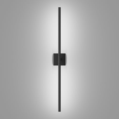 Tipace Hard-Wired LED Black Wall Sconce for Bathroom 39.4IN Vanity Light Fixture 5500K Indoor Bathroom Sconce Over Mirror 360° Rotate for Living Room,Bedroom,Hallway - size: 39.4 IN