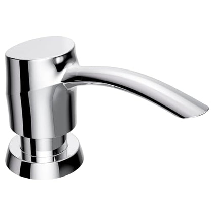Kitchen Sink Soap Dispenser Chrome, Lotion Dispenser, ABS Dispenser Built-in Pump Head with 17 oz PET Bottle, Refill from Top - color: Chrome, style: 17oz Bottle