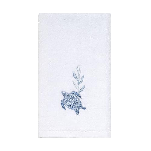 Avanti Linens - 3pc Towel Set, Soft & Absorbent Cotton Towels (Caicos Collection) - color: Optic White, size: 3pc Towel Set