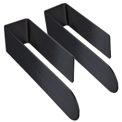 szhdxsy 2pcs Towel Holder SUS 304 Stainless Steel Towel Rod, Self Adhesive Towel Holder Towel Rod Towel Rack for Bathroom,Kitchen (Black) - color: Black, size: 8.6