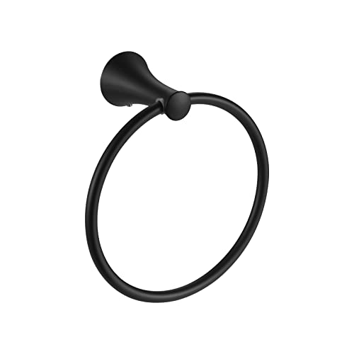 Towel Ring Round Closed 7" Diameter for Bathroom | Brass with Zinc Alloy Base, Hand Towel Holder for Kitchen, Concealed Mounting Hardwares
