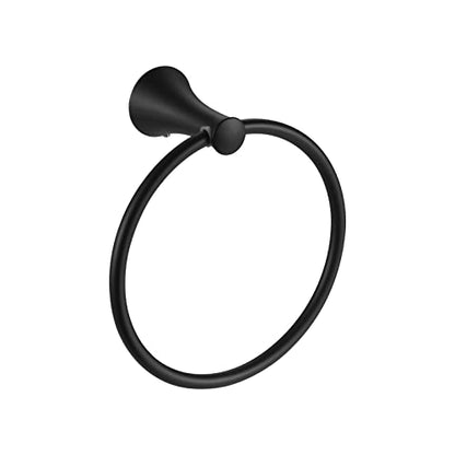 Towel Ring Round Closed 7" Diameter for Bathroom | Brass with Zinc Alloy Base, Hand Towel Holder for Kitchen, Concealed Mounting Hardwares