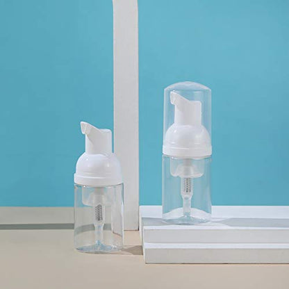 LONGWAY 3PCS Travel Size Foam Pump Bottle,Mini Empty Pump Bottle Dispenser(30ml,1 fl oz) (Clear) - color: Clear