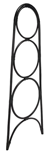 SAFAVIEH Home Collection Kino Black Solid Wood 3-Tier Leaning Towel Hanger (Fully Assembled) - color: Black