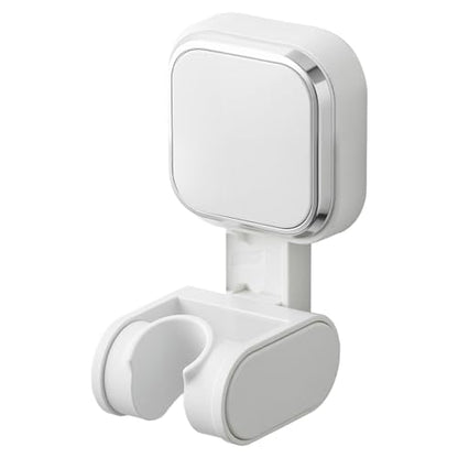 TAILI Shower Head Holder Suction,Adjustable Height & Angle,Universal,White | bathroom handheld shower wand bracket,no-drill removable waterproof,round,plastic,wall mounted,kids,pets,4.5" - color: White, size: Square