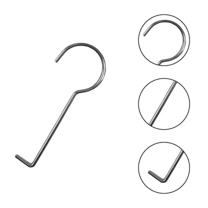 6-Pack Stainless Steel Drain Key for Linear Shower & Floor – Heavy Duty Removal Tool with Lifting Hooks, 2.5mm (0.1in) Thick, Resistant to Bending for Easy Cleaning