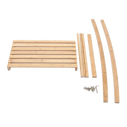 3 Tier Bamboo Towel Rack, Free-Standing Beach Towel Holder, Bath Towel Storage Organizer Shelf for Living Room or Bedroom