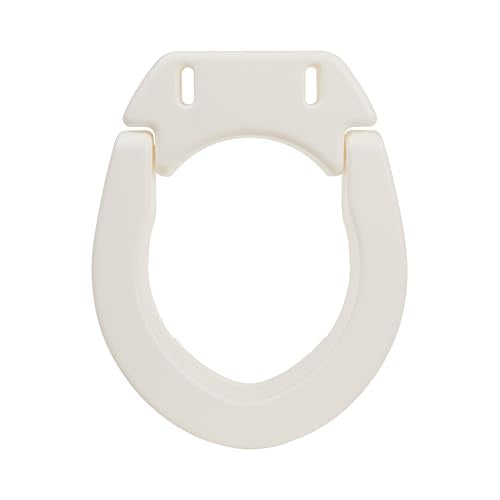 VMS Deluxe Bolt-On Hinged Raised Toilet Seat - Available in Elongated & Standard Styles, 300 lbs Weight Capacity (Standard) - size: Standard