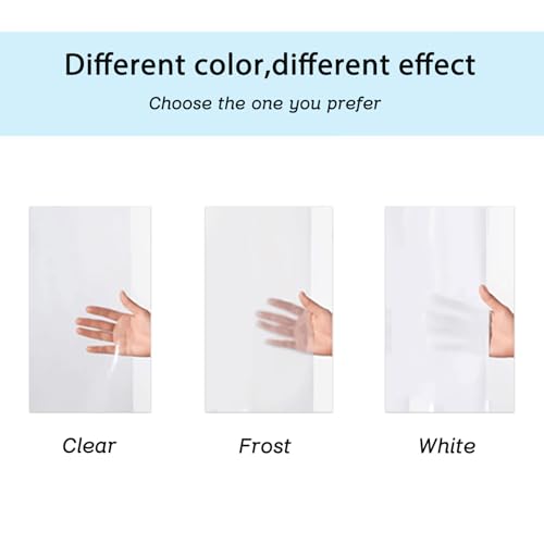 Super Extra Tall Clear 9ft Shower Curtain 108 inches Long for Patio | 72x108" Transparent Plastic PEVA Vinyl Waterproof Liner with 3 Magnets, 12 Pack Stainless Steel Hooks Included - color: Clear, size: 72"W x 108"L (Pack of 1)
