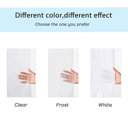 Super Extra Tall Clear 9ft Shower Curtain 108 inches Long for Patio | 72x108" Transparent Plastic PEVA Vinyl Waterproof Liner with 3 Magnets, 12 Pack Stainless Steel Hooks Included - color: Clear, size: 72"W x 108"L (Pack of 1)