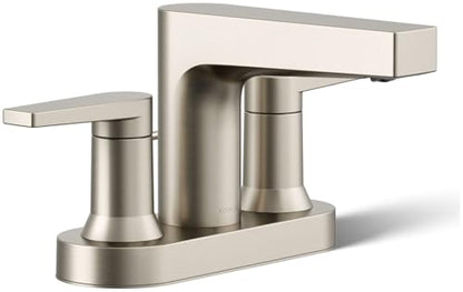 Kohler 97031-4-BN Taut® Centerset Bathroom Sink Faucet, 1.2 gpm, Vibrant Brushed Nickel - color: Vibrant Brushed Nickel