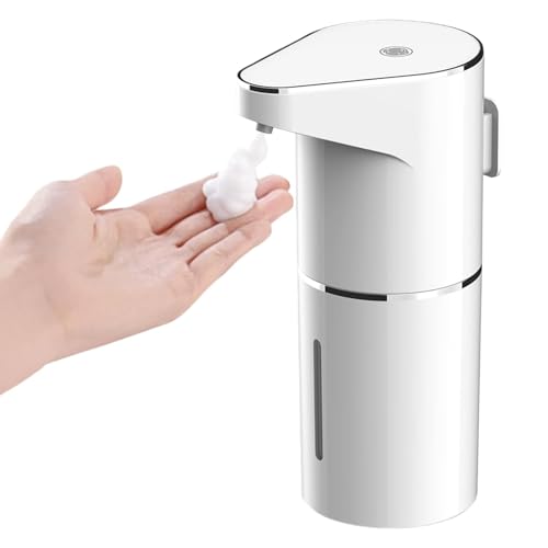 Automatic Touchless Foam Soap Dispenser, Touchless, Rechargeable, 350ml, with Adjustable 3-Speed Foam & Motion Sensor