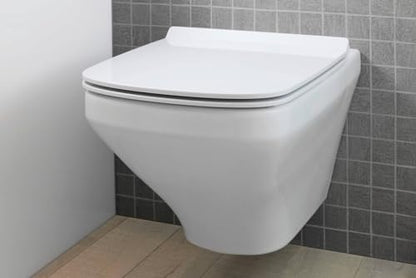 Duravit DuraStyle Elongated Toilet seat White High Gloss, Slow Closing, Stainless Steel Hinges