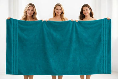 DAN River 2 Pack Bath Sheets Extra Large 35x70, Large Bath Towels for Adults, XL Oversized Heavy Duty Towel Set, 600 GSM 100% Ring Spun Cotton, Soft Quick Dry, Teal - color: Teal, size: Bath Sheet 35x70" (PK 2)