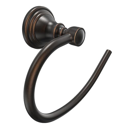 Towel Ring Wall Mount for Bathroom, Oil Rubbed Bronze Towel Holder | 304 Stainless Steel Heavy Duty Hand Towel Holder Waterproof & Rustproof Towel Hanger Raised Base - color: Oil Rubbed Bronze