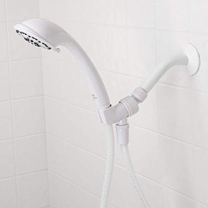 Aqua Vista 3-Spray Handheld Shower Head, White, WaterSense Certified | 60 in. No-Kink Hose, Rub-Clean Nozzles, 2X Water Coverage, Reduces Water Use Up to 20%, Limited Warranty, Spa Shower Head