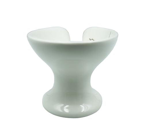Ceramic Soap Dish, Leaf Shape Self Draining Soap Holder, Sponge Holder, for Shower,Bathroom,Kitchen Sink Organizer (White) - color: White Leaf