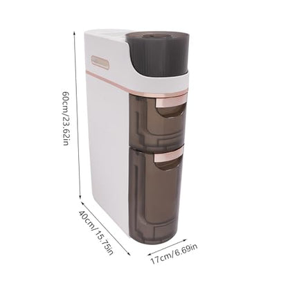 2 Drawers Slim Bathroom Storage,Narrow Bathroom Floor Cabinet,Movable Bathroom Storage Organizer with Toilet Paper Holder for Small Spaces, Bathroom, Kitchen, Bedroom - style: 3-Tier-Rotatable Top