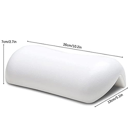 SPA Bath Pillow Non-Slip Bathtub Headrest Soft Waterproof Bath Pillows with Suction Cups Easy to Clean Bathroom Accessories (1pc) - color: 1pc